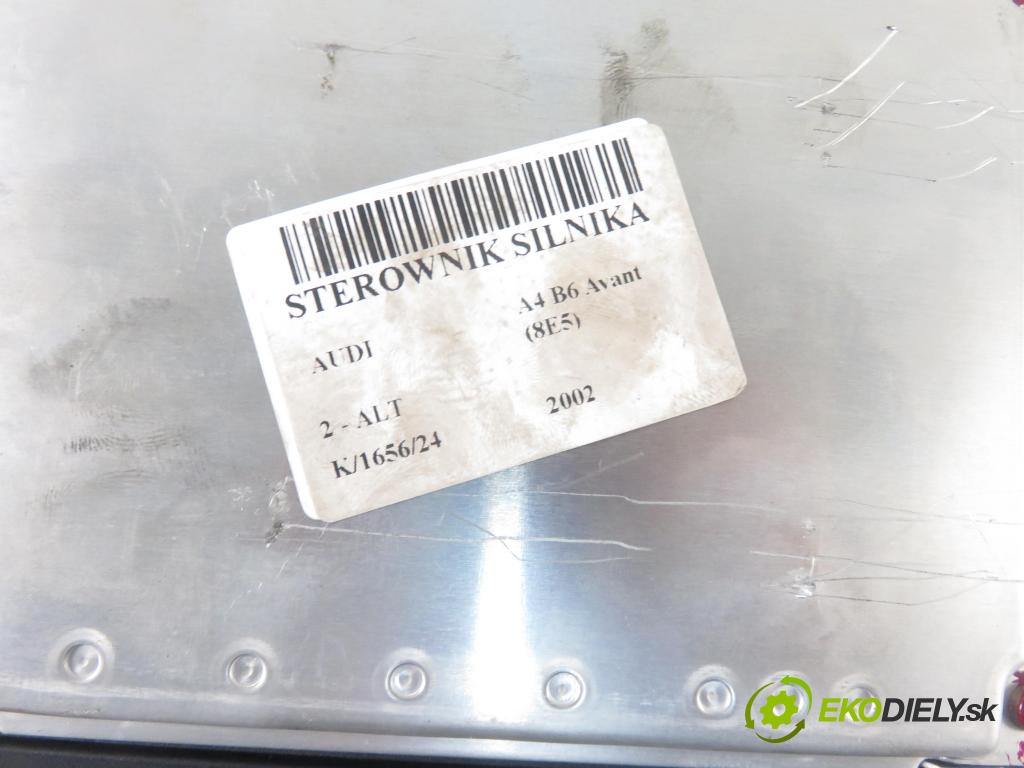 AUDI A4 Avant (8E5, B6) KOMBI 2002 96,00 2 - ALT 1984,00 Riadiaca jednotka Motor 8E0909057 ; 0261207591