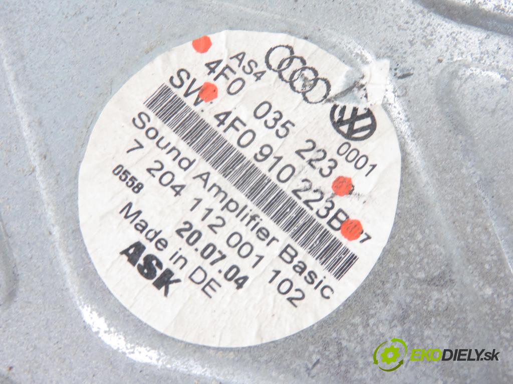 AUDI A6 (4F2, C6) SEDAN 2004 165,00 3.0 TDI quattro - BMK 2967,00 Zosilňovač 4F0035223 ; 4F0910223B (Zosilňovače)