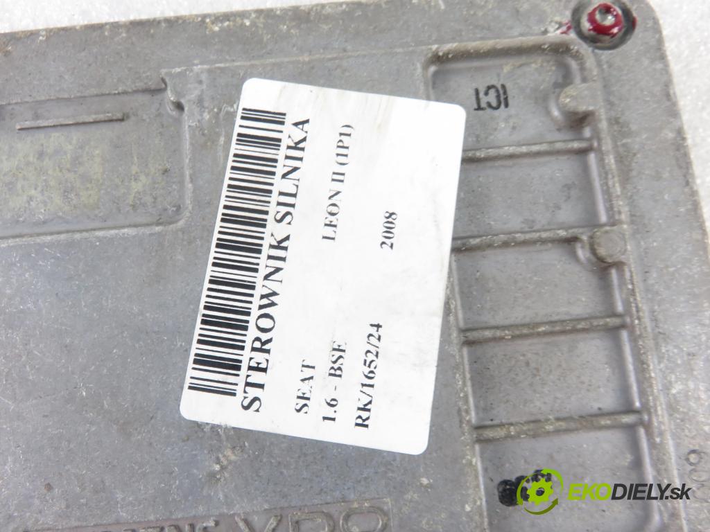 SEAT LEON (1P1) HB 2008 75,00 1.6 - BSE 1595,00 Riadiaca jednotka Motor 06A906033HE ; 5WP4037104