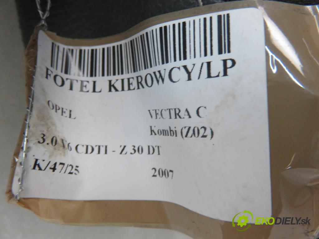 OPEL VECTRA C Kombi (Z02) KOMBI 2007 135,00 3.0 V6 CDTI - Z 30 DT 2959,00 Sedadlo šoféri