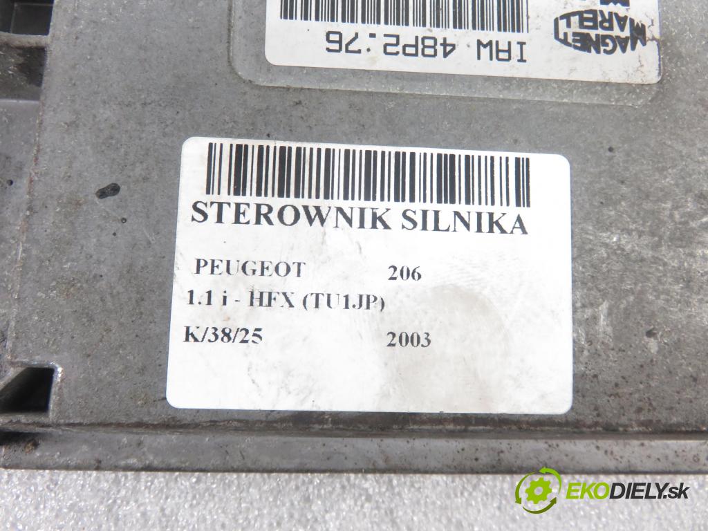 PEUGEOT 206 liftback (2A/C) HB 2003 440,00 1.1 i - HFX (TU1JP) 1124,00 řídící jednotka motora 9648620880 ; 9645989480