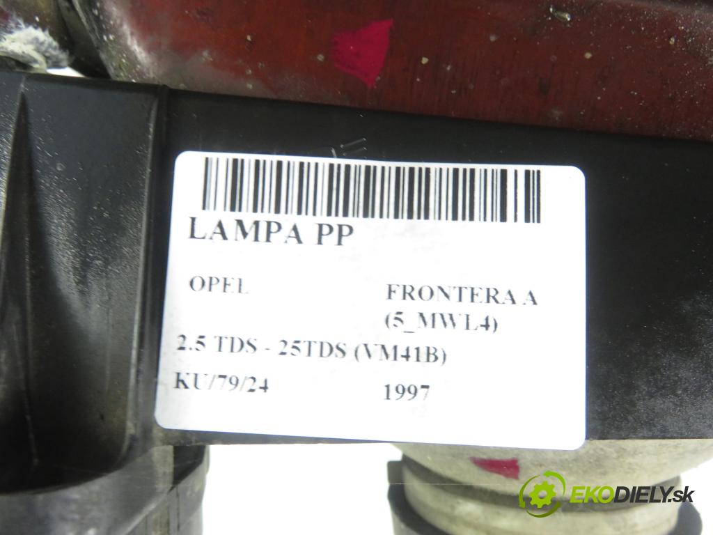 OPEL FRONTERA A (5_MWL4) TERENOWY 1997 85,00 2.5 TDS - 25TDS (VM41B) 2499,00 Svetlo PP