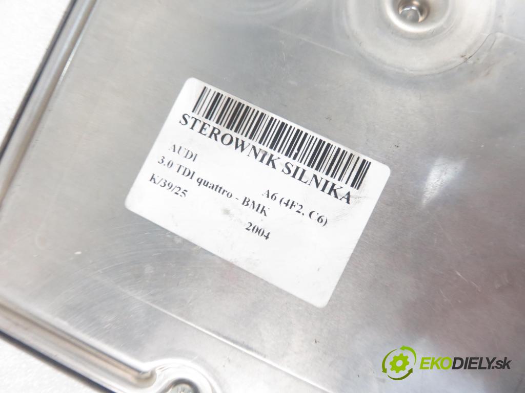 AUDI A6 (4F2, C6) SEDAN 2004 165,00 3.0 TDI quattro - BMK 2967,00 Riadiaca jednotka Motor 4F0907401A ; 0281012153