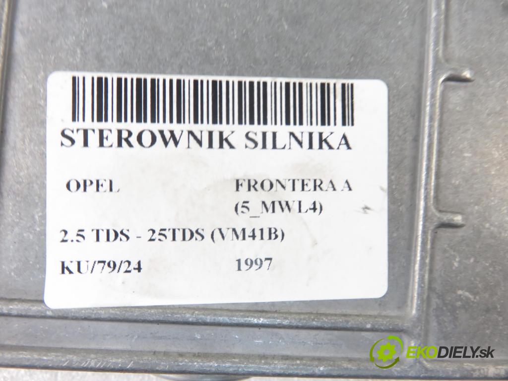 OPEL FRONTERA A (5_MWL4) TERENOWY 1997 85,00 2.5 TDS - 25TDS (VM41B) 2499,00 Riadiaca jednotka Motor 91154825 ; 91154825AN ; 0281001492