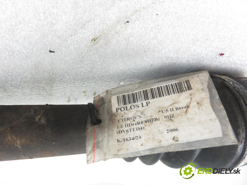 CITROEN C5 II Break (RE_) KOMBI 2006 80,00 1.6 HDi (RE8HZB) - 9HZ (DV6TED4) 1560,00 Poloos LP
