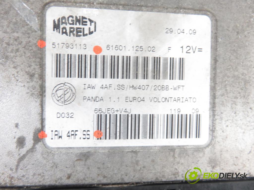 FIAT PANDA (169_) SEDAN 2009 40,00 1.1 54 - 187 A1.000 1108,00 Riadiaca jednotka Motor 51793113 ; IAW4AFSS