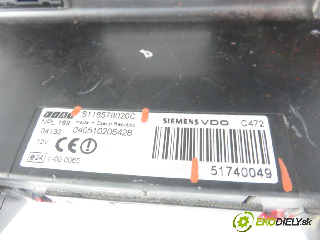 FIAT PANDA (169_) SEDAN 2009 40,00 1.1 54 - 187 A1.000 1108,00 MODUL BSI 51740049 ; S118578020C