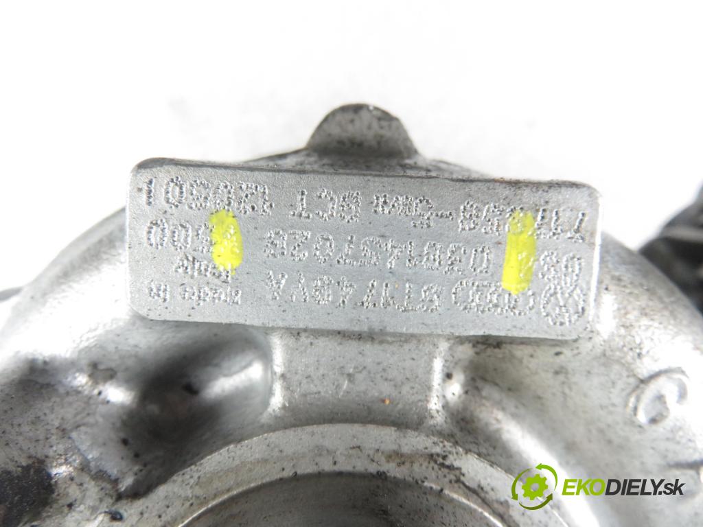 AUDI A4 (8E2, B6) SEDAN 2002 96,00 1.9 TDI PD 130 - AWX 1896,00 RYCHLONABÍJEČKA: 038145702G (Turbodúchadla (kompletní))