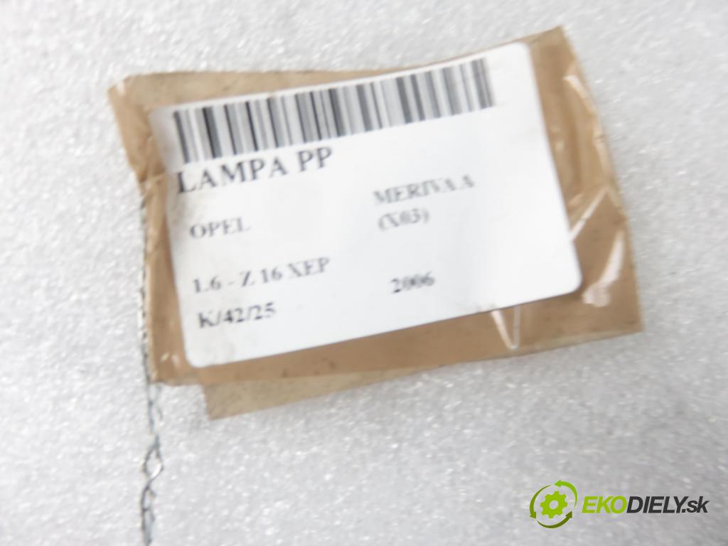 OPEL MERIVA A nadwozie wielkoprzestrzenne (MPV) (X03) HB 2006 77,00 1.6 16V 105 - Z 16 XEP 1598,00 Svetlo PP 93321053
