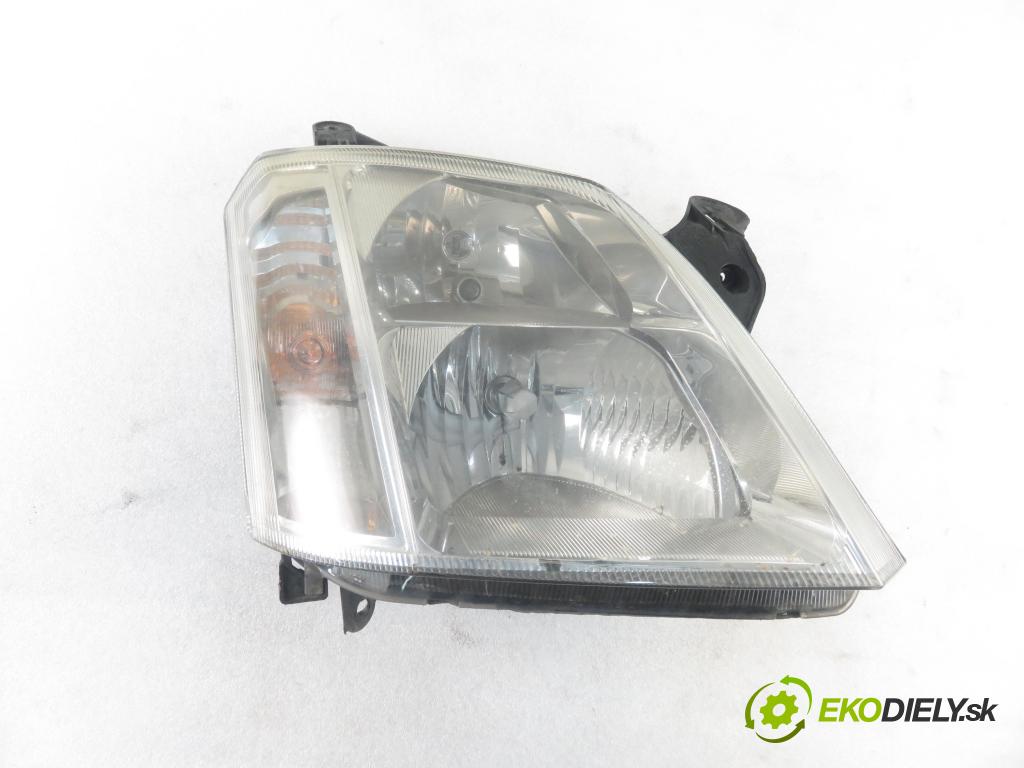 OPEL MERIVA A nadwozie wielkoprzestrzenne (MPV) (X03) HB 2006 77,00 1.6 16V 105 - Z 16 XEP 1598,00 Svetlo PP 93321053