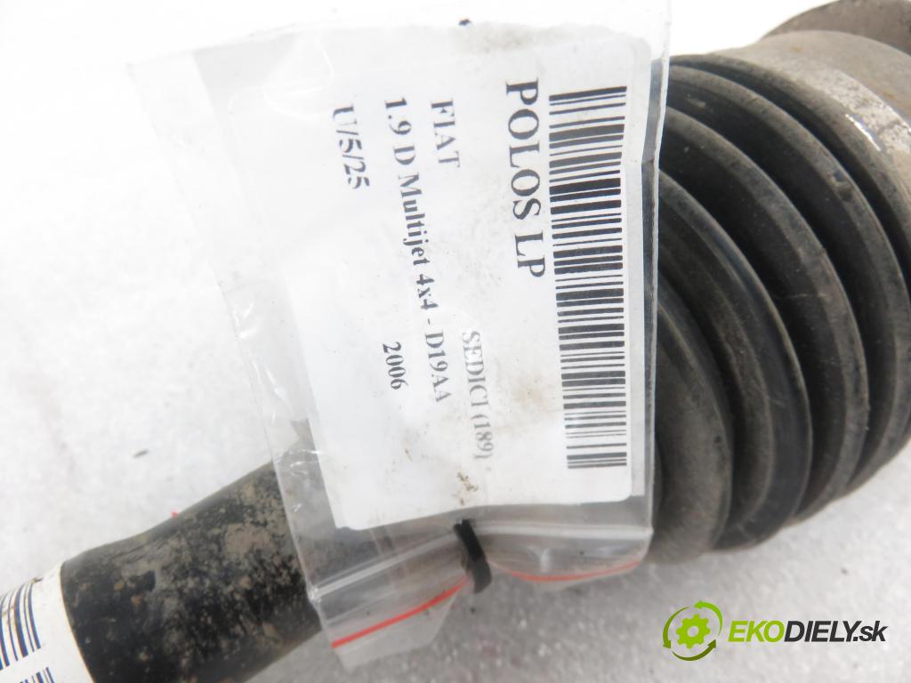 FIAT SEDICI (189_) CROSSOVER 2006 88,00 1.9 D Multijet 120 4x4 - D19AA 1910,00 Poloos LP 4410279J60