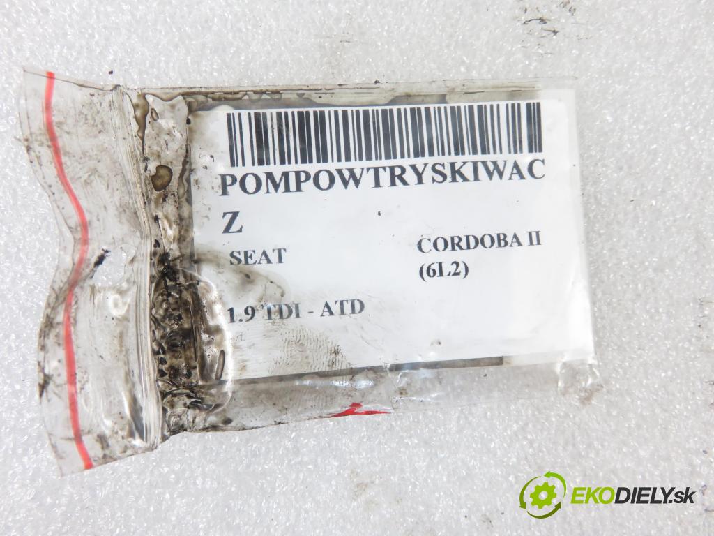 SEAT CORDOBA (6L2) SEDAN 2004 74,00 1.9 TDI - ATD 1896,00 Vstrekovač 038130073AJ (Vstrekovače)