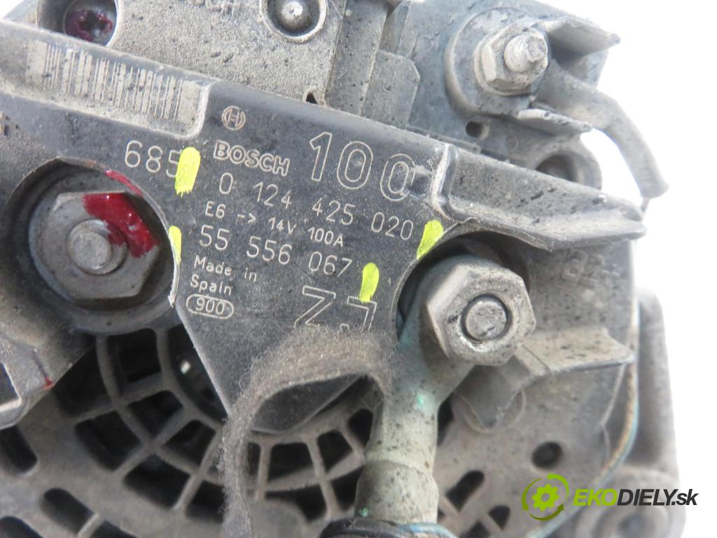 OPEL MERIVA A nadwozie wielkoprzestrzenne (MPV) (X03) HB 2006 77,00 1.6 16V 105 - Z 16 XEP 1598,00 Alternátor 55556067 ; 0124425020 (Alternátory)