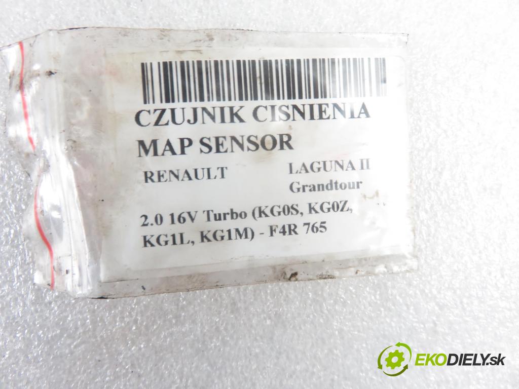 RENAULT LAGUNA II Grandtour (KG0/1_) KOMBI 2003 120,00 2.0 16V Turbo (KG0S, KG0Z, KG1L, KG1M) - F4R 764 1998,00 snímač TLAK: MAP senzor 7700106886 ; 16255839