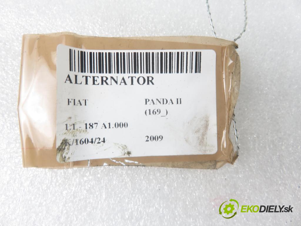 FIAT PANDA (169_) SEDAN 2009 40,00 1.1 54 - 187 A1.000 1108,00 Alternátor 5189042 ; MS1022118281 (Alternátor)
