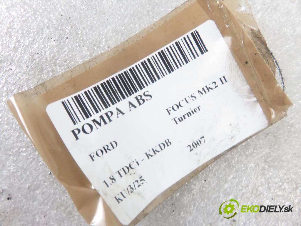 FORD FOCUS II Turnier (DA_, FFS, DS) KOMBI 2007 85,00 1.8 TDCi - KKDA 1753,00 Pumpa ABS 10097001243 (Pumpy ABS)