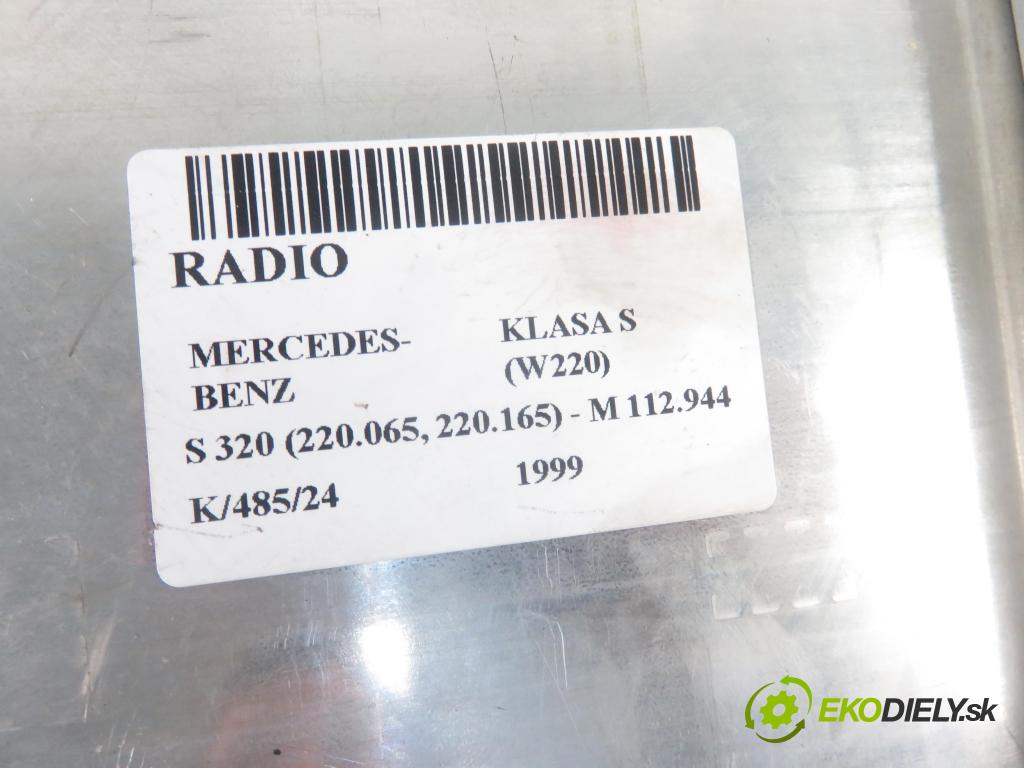 MERCEDES-BENZ KLASA S (W220) SEDAN 1999 165,00 S 320 (220.065, 220.165) - M 112.944 3199,00 RADIO 2208207126