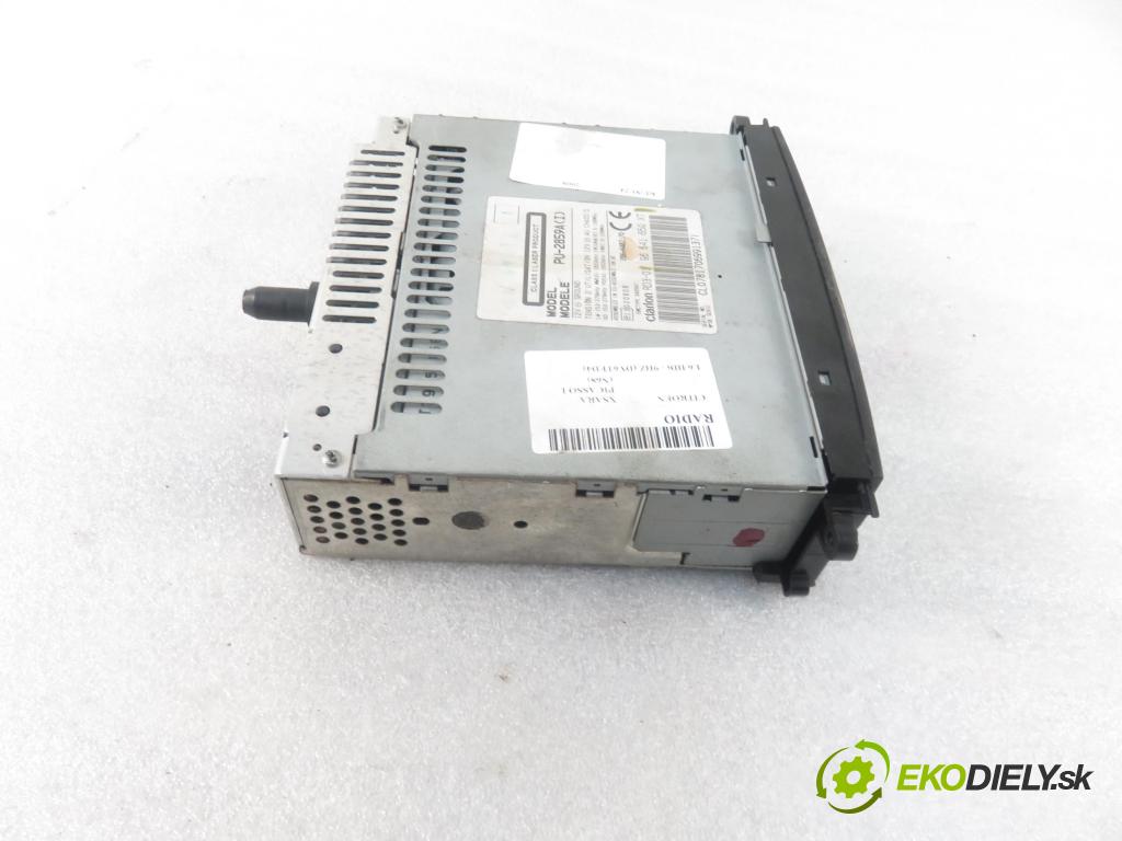 CITROEN XSARA PICASSO (N68) MINIVAN 2008 80,00 1.6 HDi - 9HZ (DV6TED4) 1560,00 RADIO CD 96641650XT