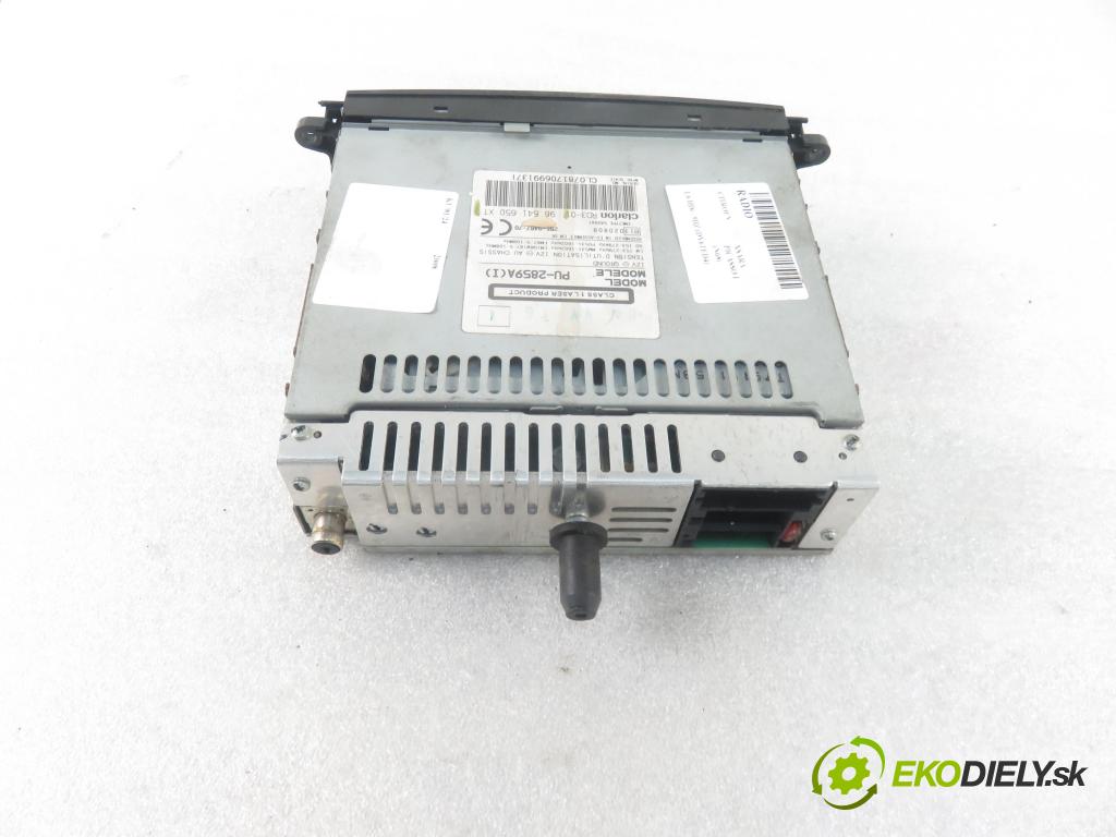 CITROEN XSARA PICASSO (N68) MINIVAN 2008 80,00 1.6 HDi - 9HZ (DV6TED4) 1560,00 RADIO CD 96641650XT