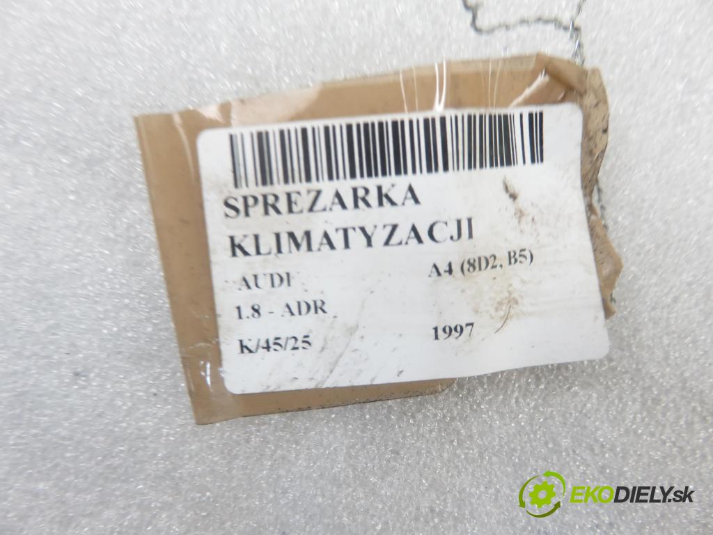 AUDI A4 (8D2, B5) SEDAN 1997 92,00 1.8 - ADR 1781,00 KOMPRESOR: klimatizácie 8D0260805D (Kompresory klimatizácie)