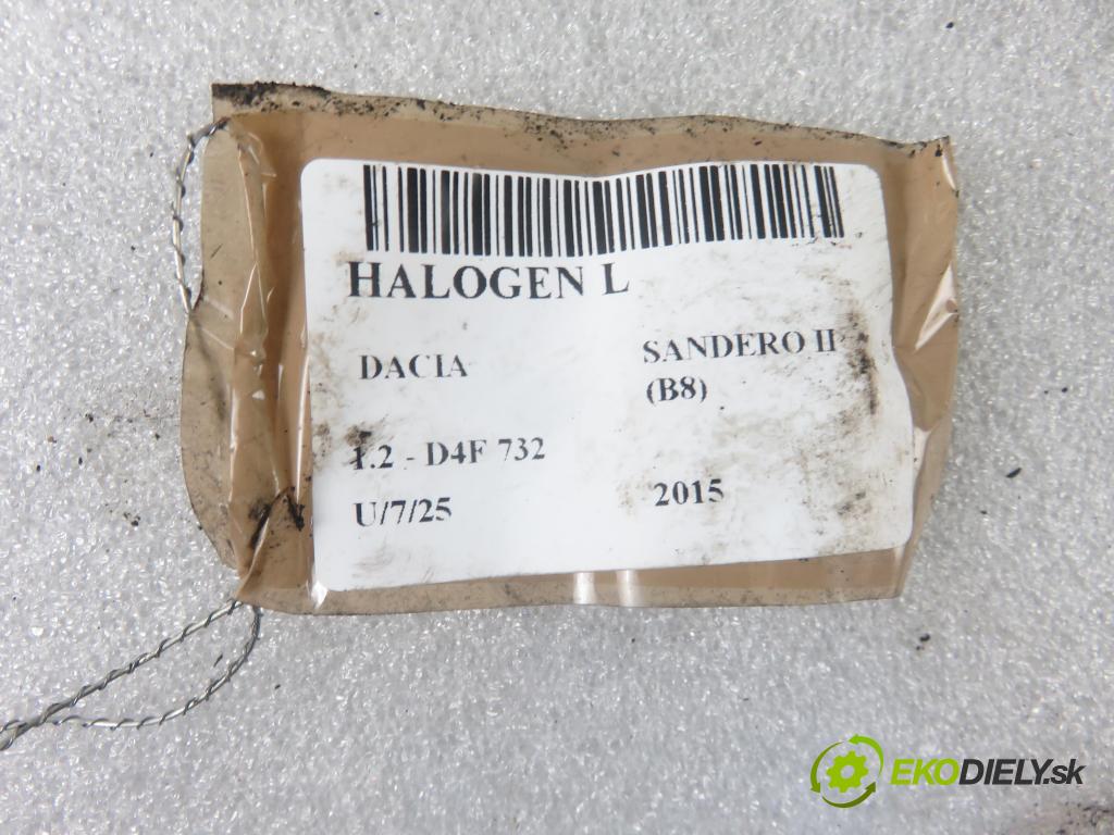 DACIA SANDERO II HB 2015 55,00 1.2 75 - D4F 732 1149,00 hmlové svetlo, hmlovka L 261500097R