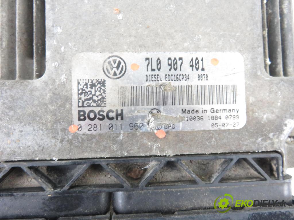 VW TOUAREG (7LA, 7L6, 7L7) SUV 2005 165,00 3.0 V6 TDI 224 - BKS 2967,00 řídící jednotka motora 7L0907401 ; 0281011960
