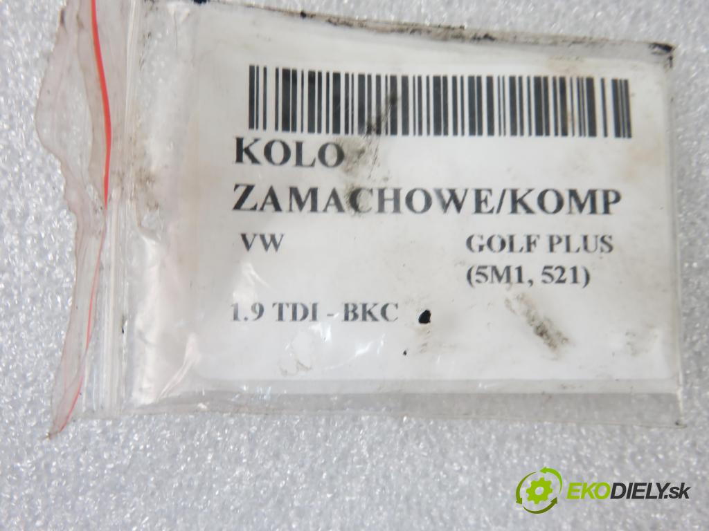 VW GOLF PLUS (5M1, 521) MINIVAN 2006 77,00 1.9 TDI PD 105 - BKC 1896,00 Koleso zotrvačník 028141035C