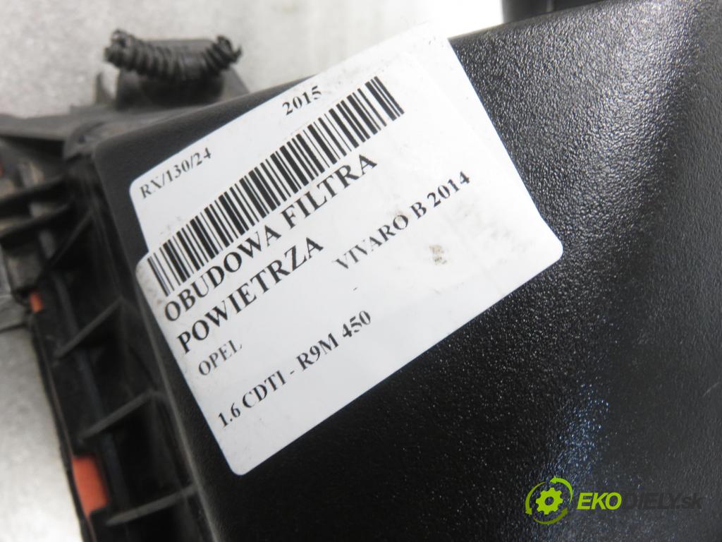 OPEL VIVARO B Skrzynia (X82) FURGON 2015 85,00 1.6 CDTI - R9M 450 1598,00 Obal filtra vzduchu 93451661 ; 165006196R (Obaly filtrov vzduchu)