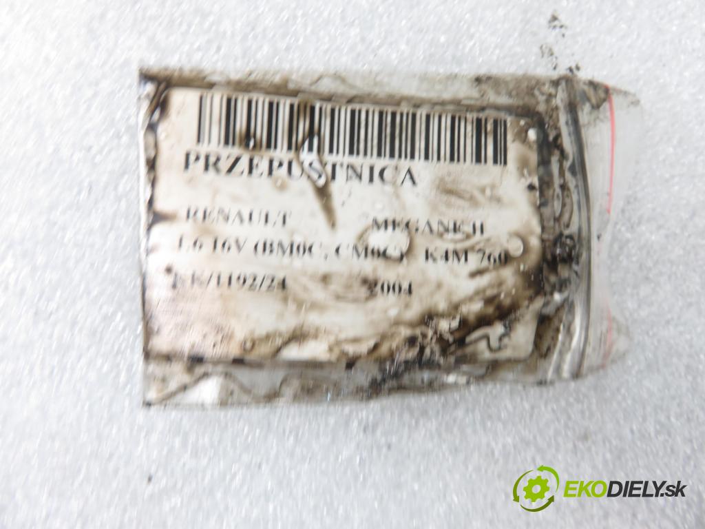 RENAULT MEGANE II (BM0/1_, CM0/1_) HB 2004 83,00 1.6 16V 113 - K4M 760 1598,00 Škrtiaca klapka 8200171134B ; 8200190230 (Škrtiace klapky)