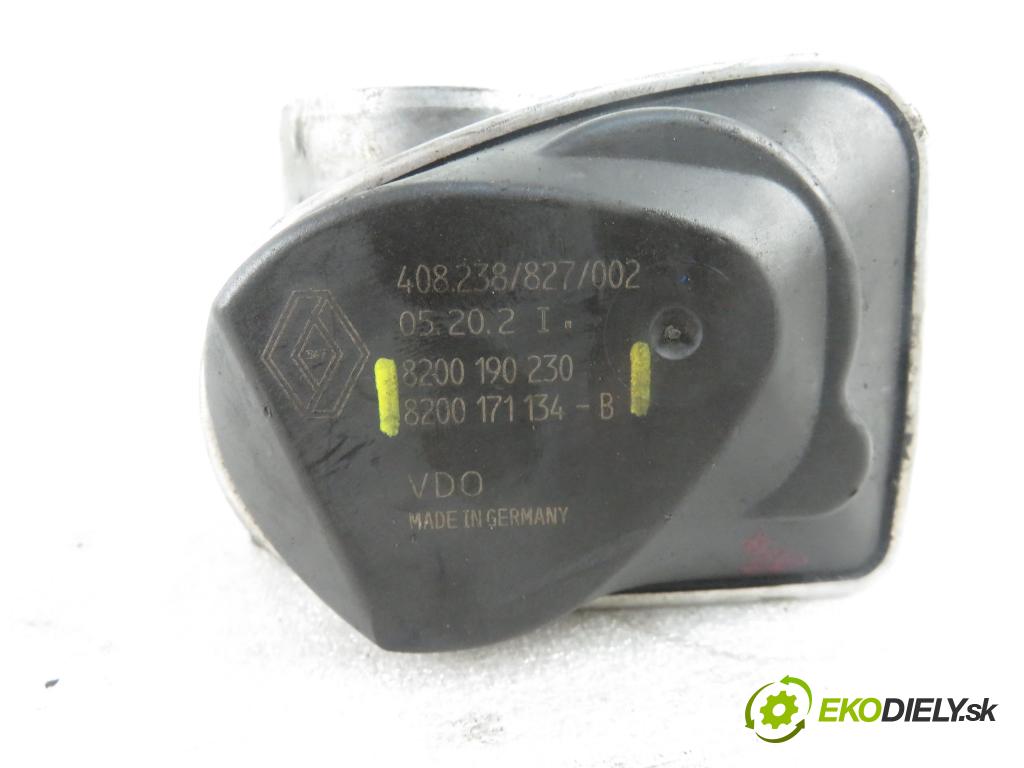 RENAULT MEGANE II (BM0/1_, CM0/1_) HB 2004 83,00 1.6 16V 113 - K4M 760 1598,00 Škrtiaca klapka 8200171134B ; 8200190230 (Škrtiace klapky)