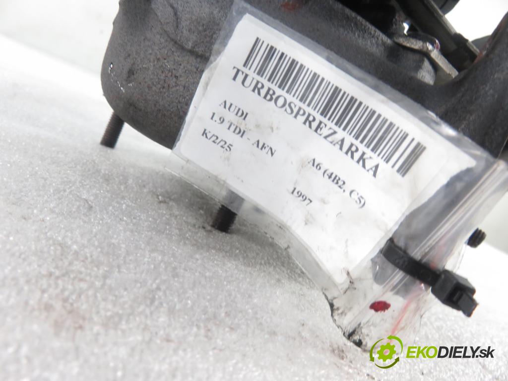 AUDI A6 (4B2, C5) SEDAN 1997 81,00 1.9 TDI - AFN 1896,00 RYCHLONABÍJEČKA: 028145702H (Turbodúchadla (kompletní))