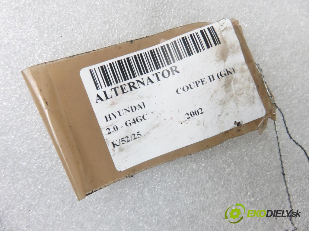 HYUNDAI COUPE (GK) COUPE 2002 100,00 2.0 136 -  G4GC 1975,00 Alternátor A9008 (Alternátory)