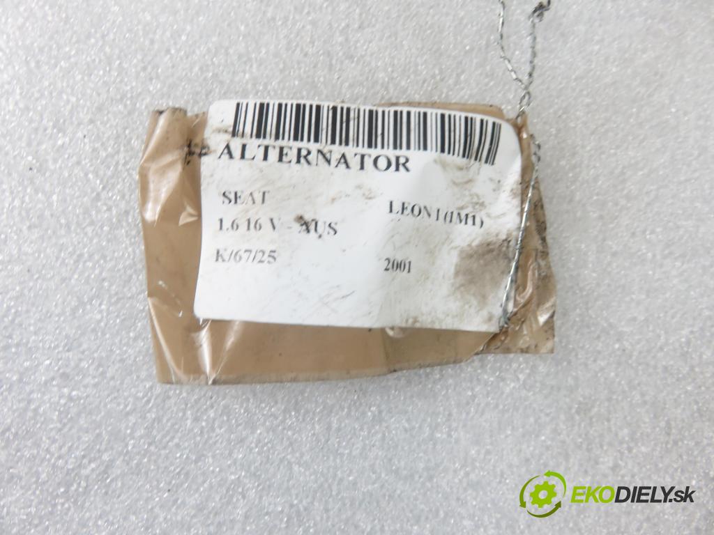 SEAT LEON (1M1) HB 2001 77,00 1.6 16 V - AUS 1598,00 Alternátor 028903028D ; 0124325003 (Alternátory)