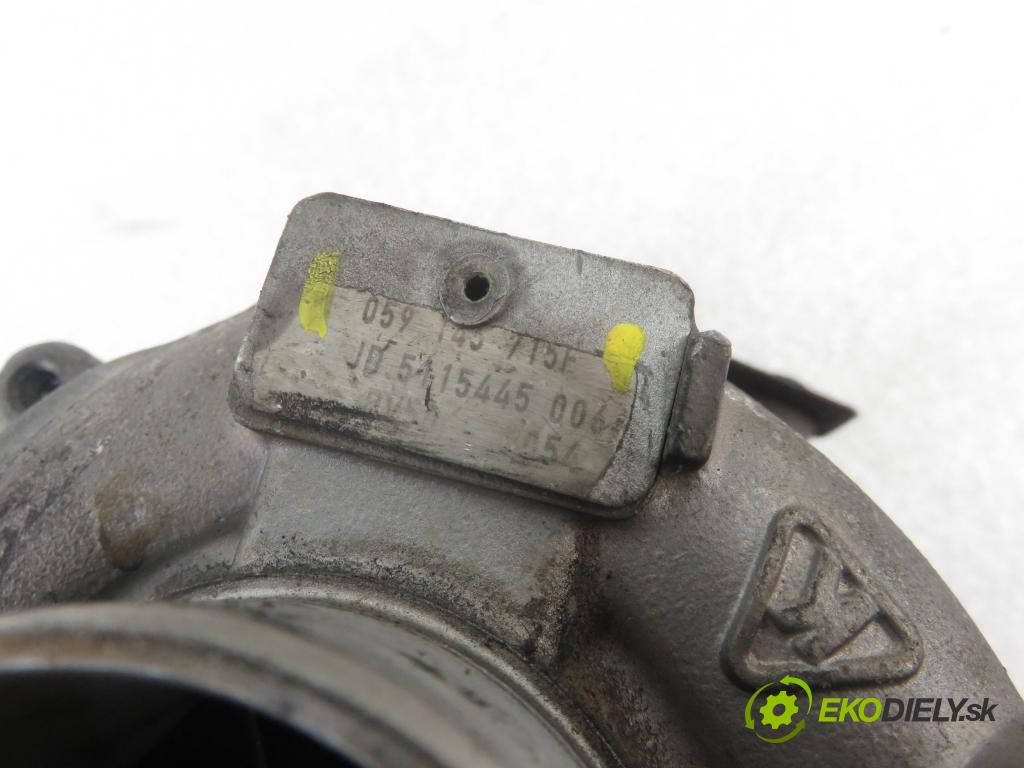 VW TOUAREG (7LA, 7L6, 7L7) SUV 2005 165,00 3.0 V6 TDI 224 - BKS 2967,00 RYCHLONABÍJEČKA: 059145715F (Turbodúchadla (kompletní))