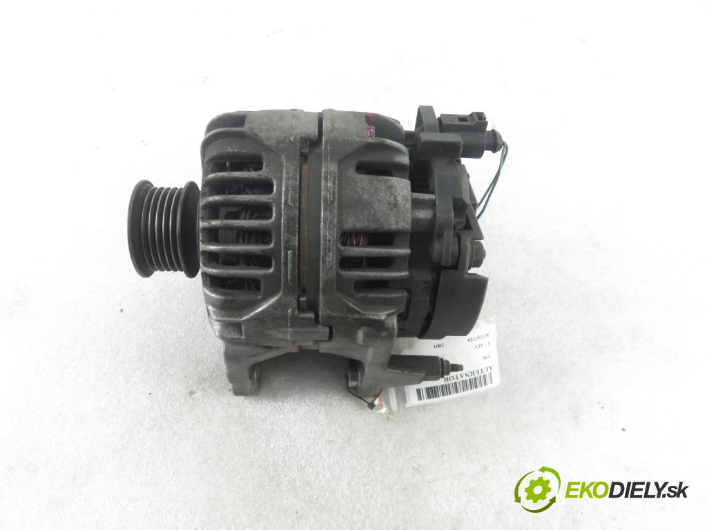 VW POLO (6N2) HB 2001 37,00 1.0 MPI 50 - AUC 999,00 Alternátor 037903025L ; 0124315005 (Alternátory)