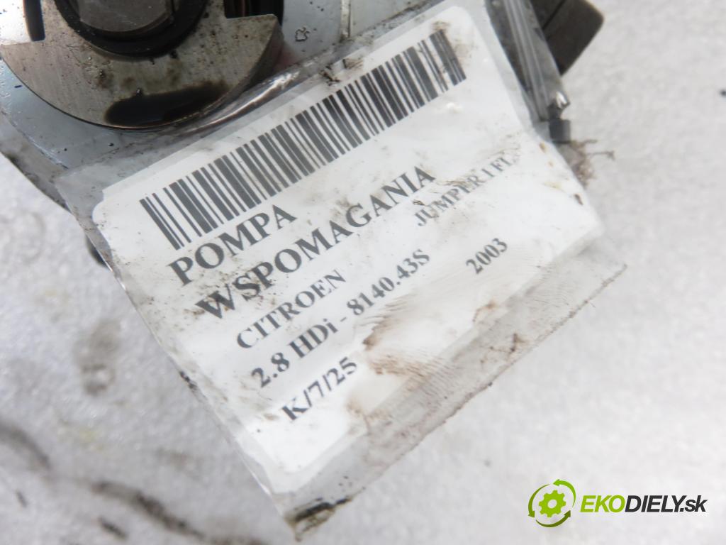 CITROEN JUMPER Skrzynia (244) FURGON 2003 94,00 2.8 HDi - 8140.43S 2798,00 Pumpa servočerpadlo 7683955114 (Servočerpadlá, pumpy riadenia)