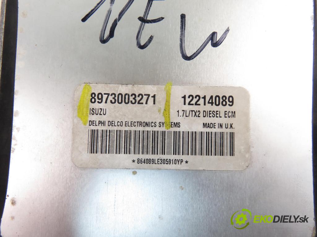 OPEL COMBO C FURGON 2002 48,00 1.7 DI 16V - Y 17 DTL 1686,00 Riadiaca jednotka Motor 8971891362 ; 8973003271