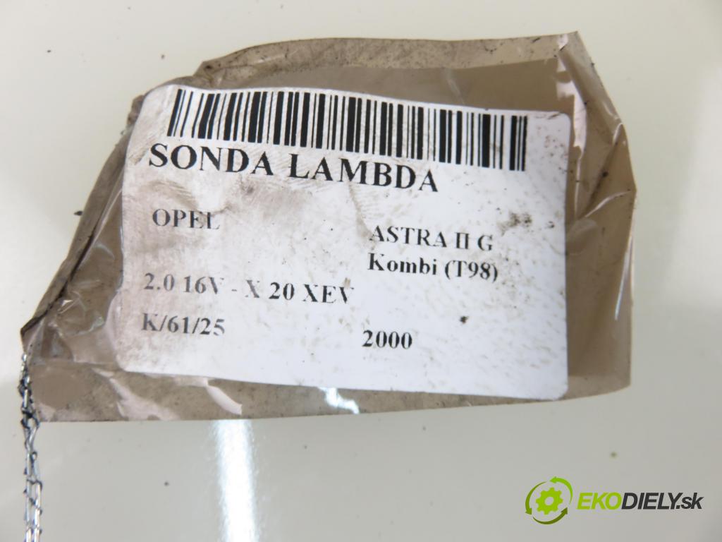 OPEL ASTRA G Kombi (T98) KOMBI 2000 100,00 2.0 16V - X 20 XEV 1998,00 sonda lambda 90530586 (Lambda sondy)
