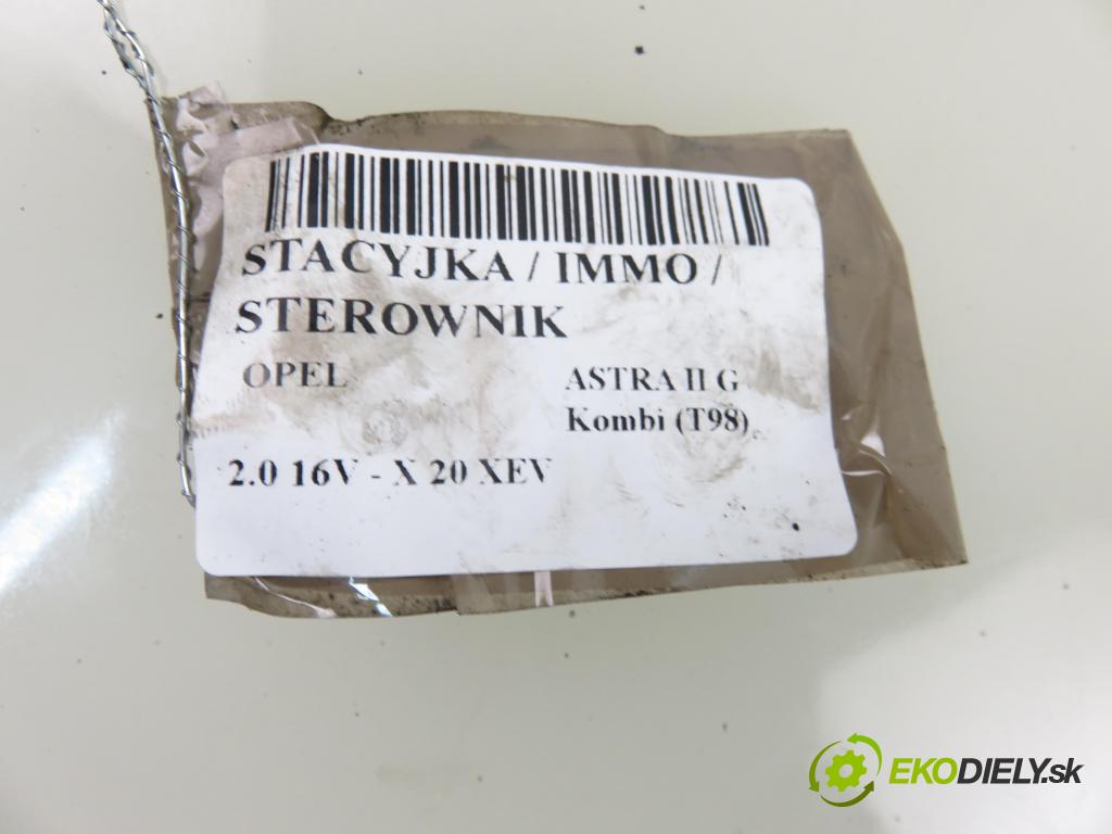 OPEL ASTRA G Kombi (T98) KOMBI 2000 100,00 2.0 16V - X 20 XEV 1998,00 spinačka 09131781 ; 5WK4763 (Spínacia skrinka a kľúč)