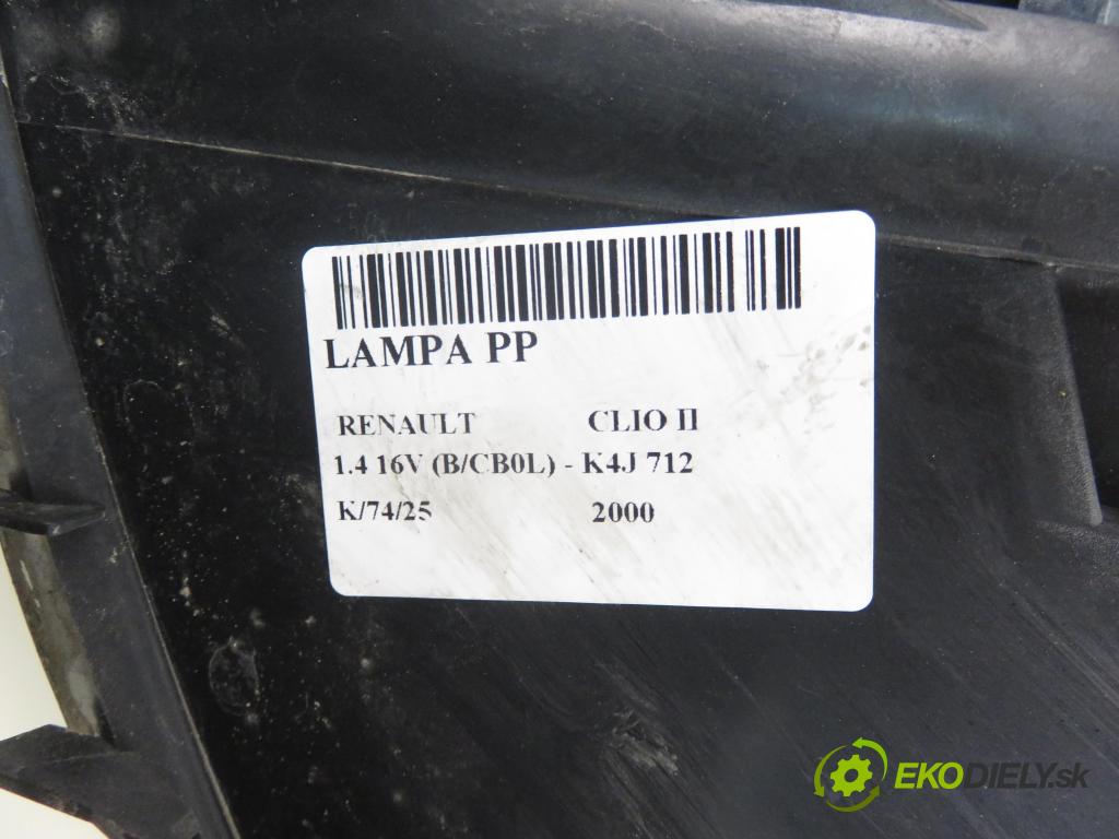 RENAULT CLIO II (BB_, CB_) HB 2000 70,00 1.4 16V 95 - K4J 712 1390,00 Svetlo PP