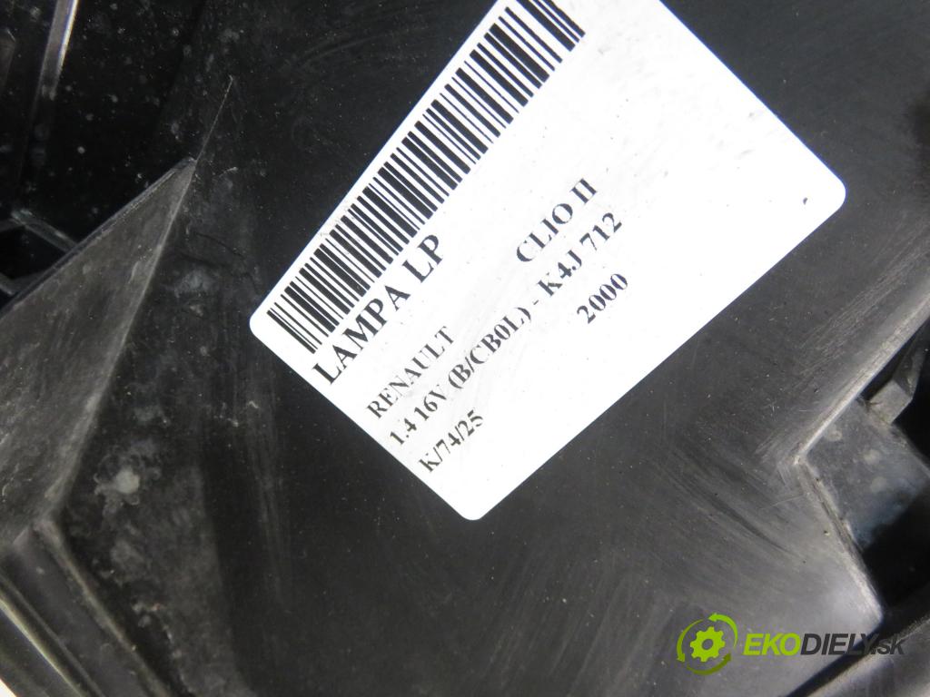 RENAULT CLIO II (BB_, CB_) HB 2000 70,00 1.4 16V 95 - K4J 712 1390,00 Svetlo LP