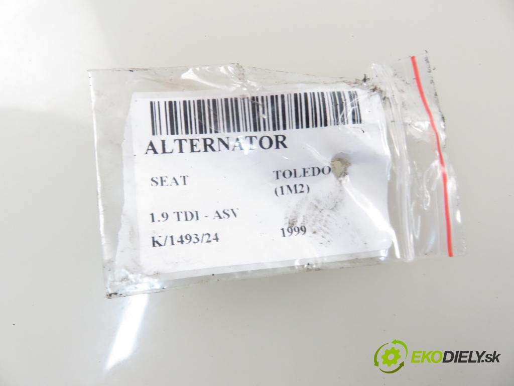 SEAT TOLEDO II (1M2) SEDAN 1999 81,00 1.9 TDI - ASV 1896,00 Alternátor 038903023L ; 0124325001 (Alternátory)