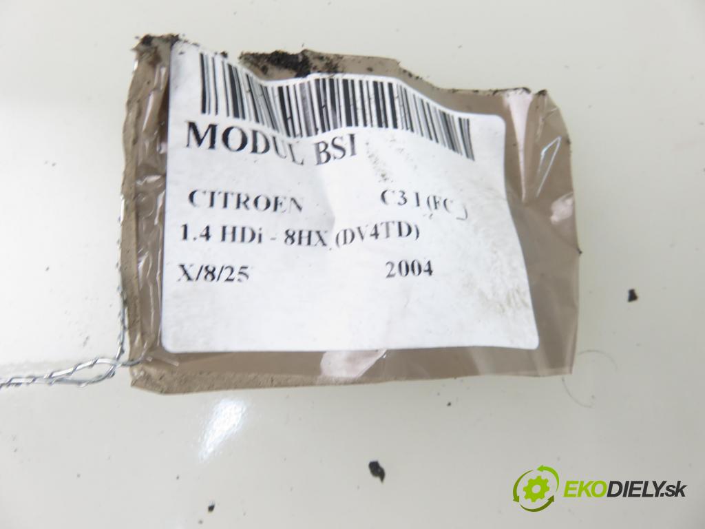 CITROEN C3 I (FC_) HB 2004 50,00 1.4 HDi 8V - 8HX 1398,00 MODUL BSI S118085200J ; 9652474480