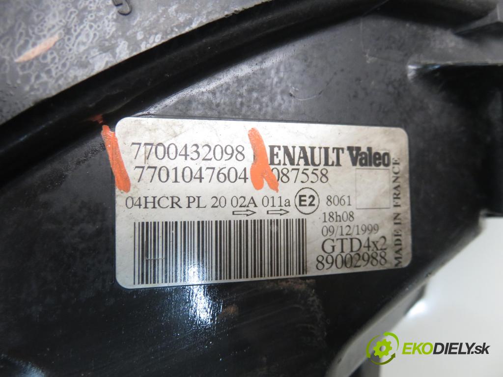 RENAULT SCENIC I (JA0/1_) MINIVAN 2000 47,00 1.9 D - F8Q 790 1870,00 světlo LP 7700432098 ; 7701047604