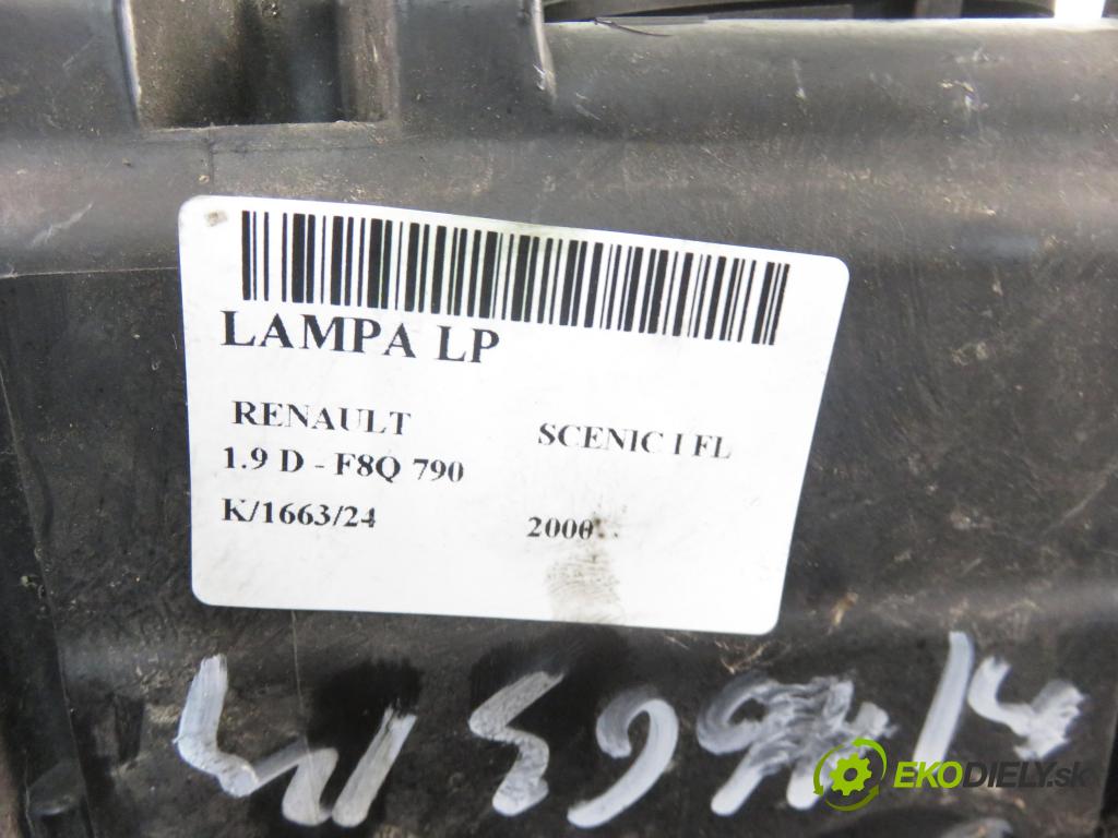 RENAULT SCENIC I (JA0/1_) MINIVAN 2000 47,00 1.9 D - F8Q 790 1870,00 světlo LP 7700432098 ; 7701047604