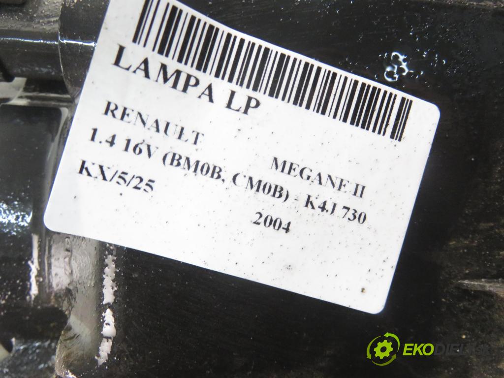 RENAULT MEGANE II (BM0/1_, CM0/1_) HB 2004 72,00 1.4 16V (BM0B, CM0B) - K4J 730 1390,00 Svetlo LP
