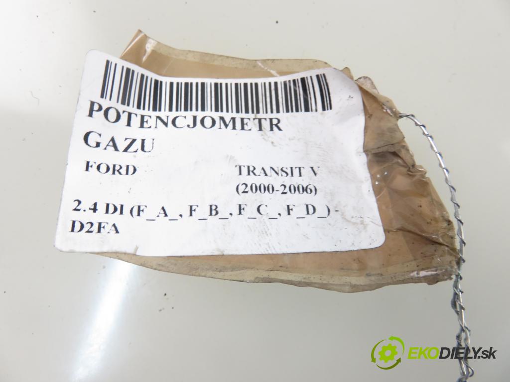 FORD TRANSIT Platforma / Podwozie (FM_ _, FN_ _) KABINA/PLATFORMA 2003 66,00 2.4 DI (F_A_, F_B_, F_C_, F_D_) - D2FA 2402,00 Potenciometer plynu 1C119F836AB (Pedále)