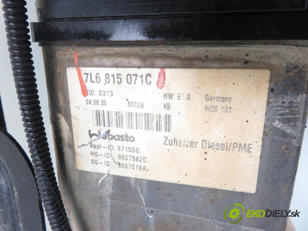 VW TOUAREG (7LA, 7L6, 7L7) SUV 2005 165,00 3.0 V6 TDI 224 - BKS 2967,00 Webasto 7L6815071C (Webasto)