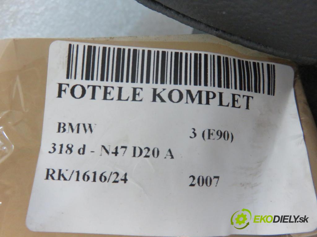 BMW 3 (E90) SEDAN 2007 105,00 318 d 143 - N47 D20 A 1995,00 Sedadlá, sedačky