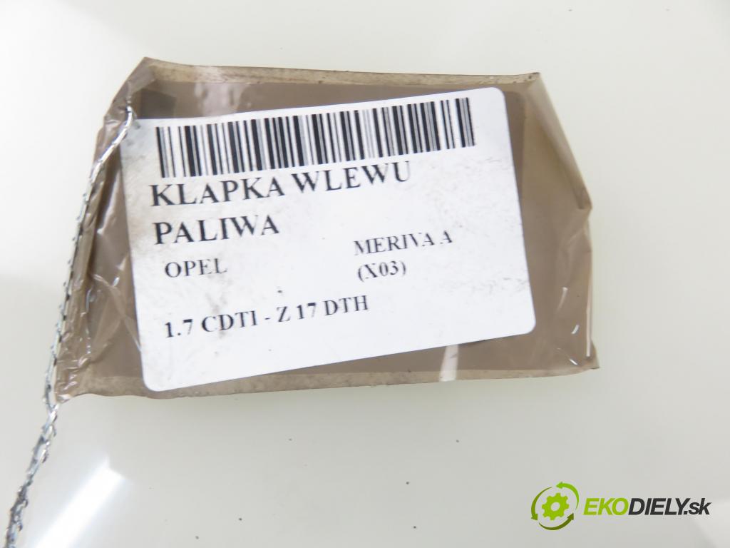 OPEL MERIVA A nadwozie wielkoprzestrzenne (MPV) (X03) MINIVAN 2003 74,00 1.7 CDTI 100 - Z 17 DTH 1686,00 Dvierka nádrže paliva 13123250 (Ostatné)